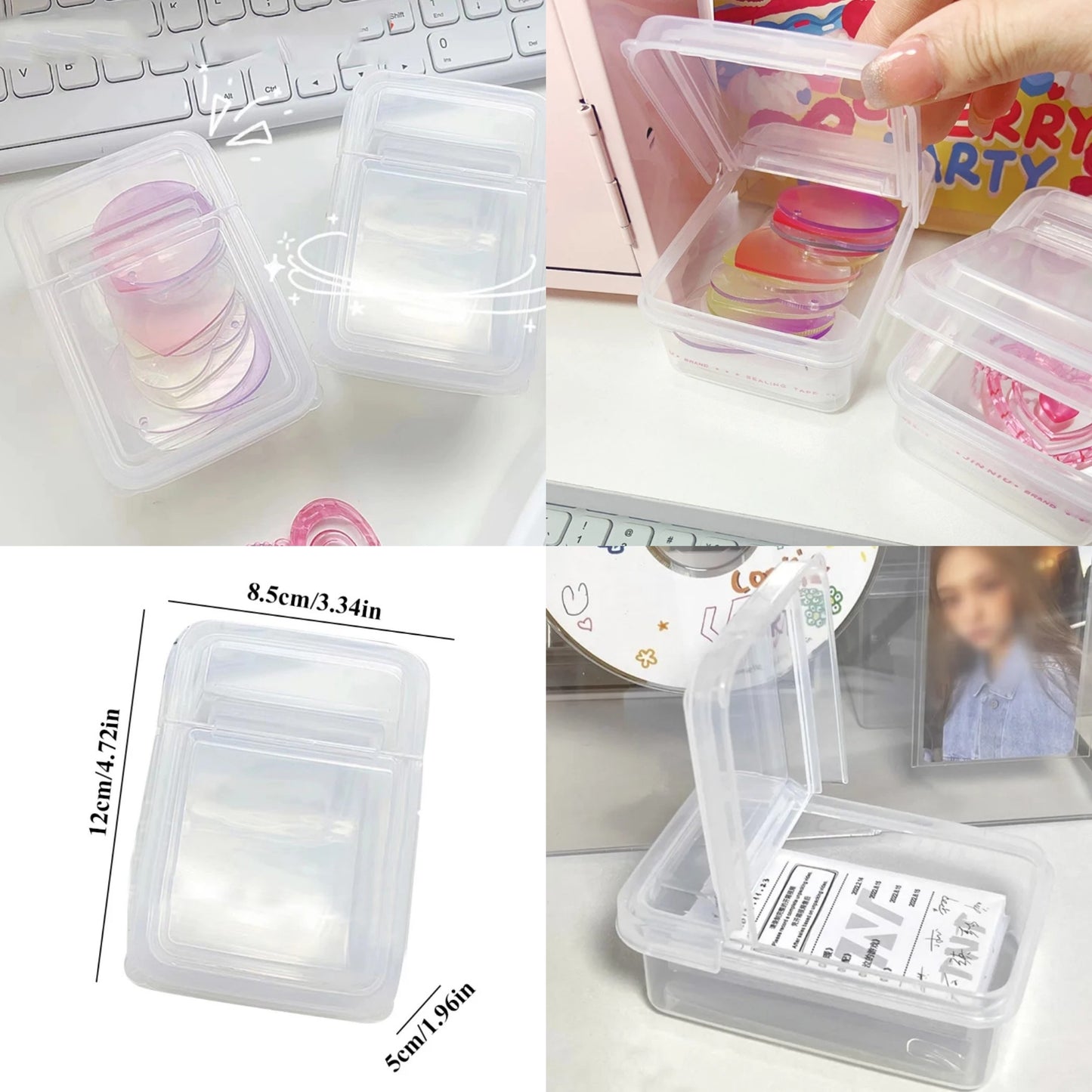 Clear Flip Top Storage Box