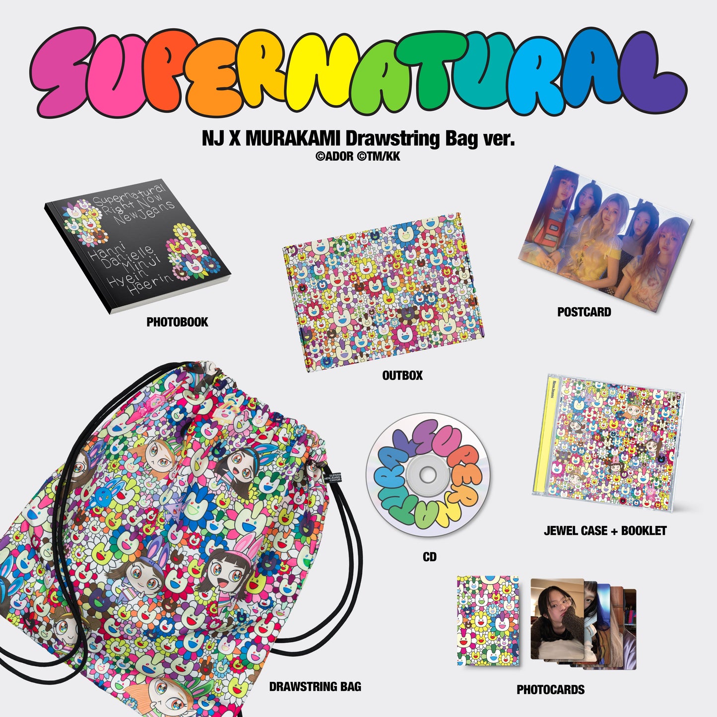 NewJeans - Single Album 'Supernatural' (Drawstring Bag ver)