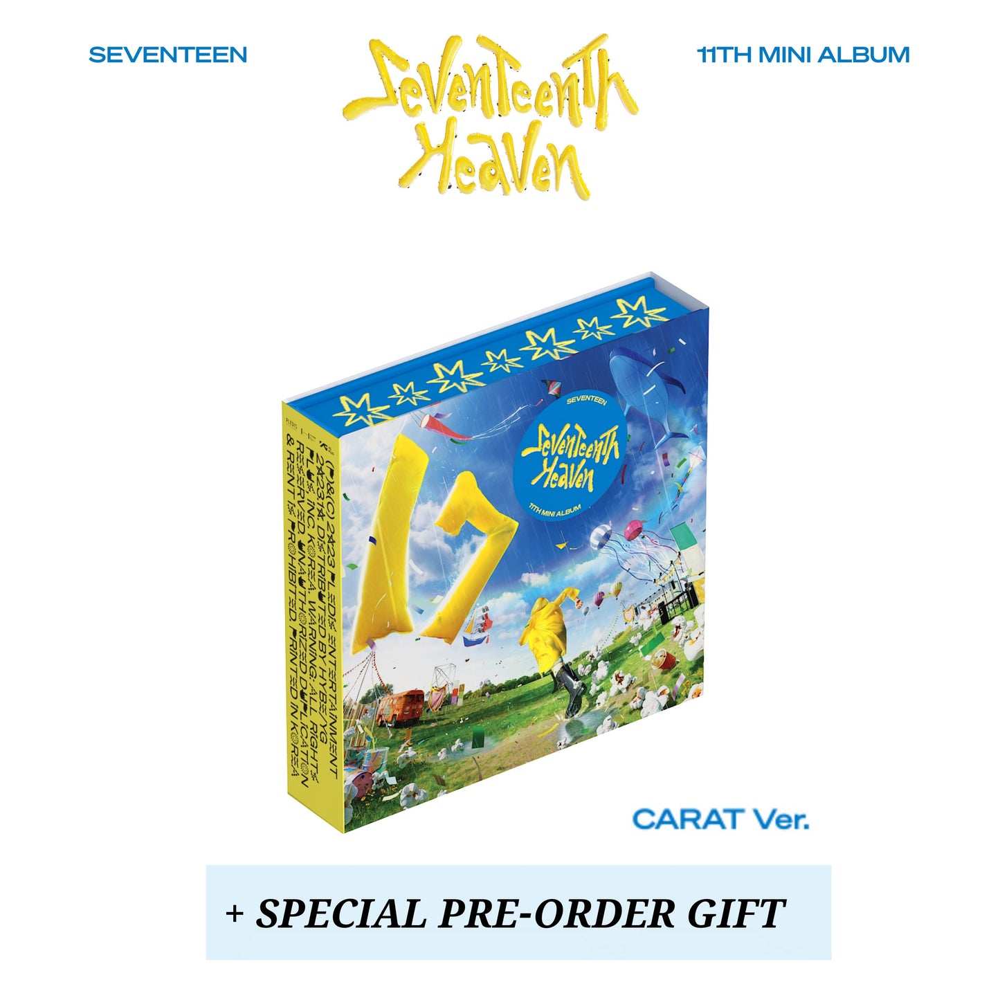 Seventeen 11th Mini Album 'Seventeenth Heaven' (Carat ver.) (with P.O.B)