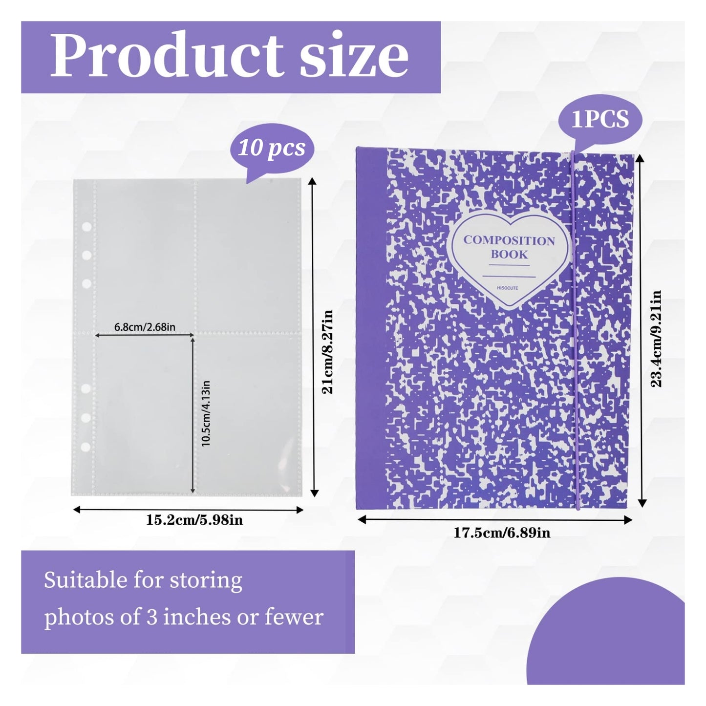 Composition Book A5 Binder + Refills (Purple)