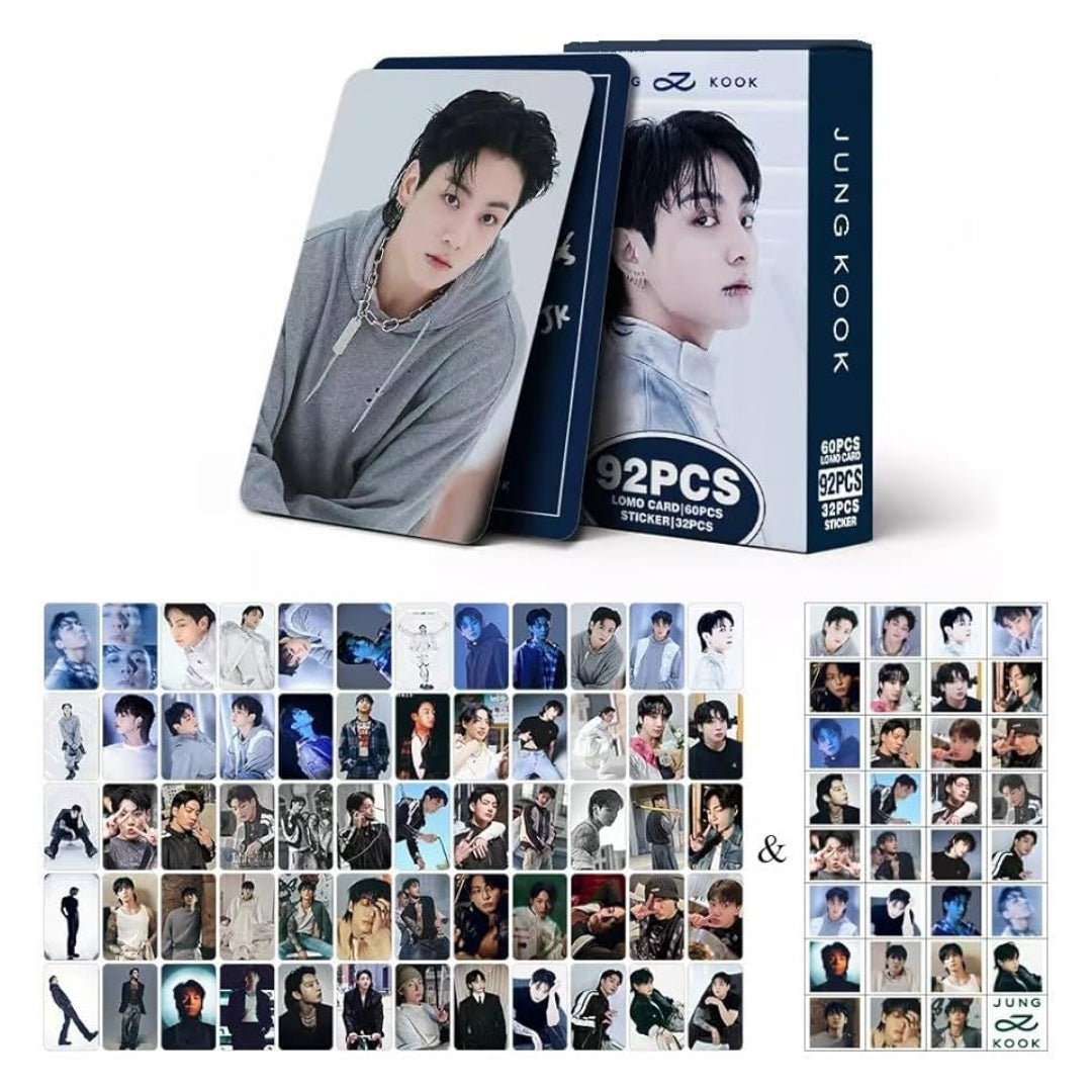 JUNG KOOK 'GOLDEN' Photocards (60 pcs) + Stickers (32 pcs)