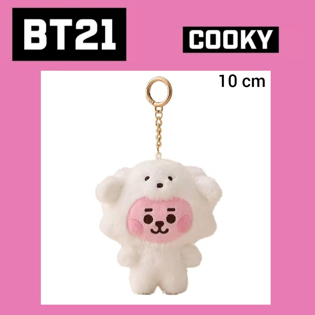 ぬいぐるみ BT21 BABY FLUFFY DOLL KEYRING COOKY BT21 COOKY BABY PLUSH KEYRING FLUFFY – LINE FRIENDS SQUARE