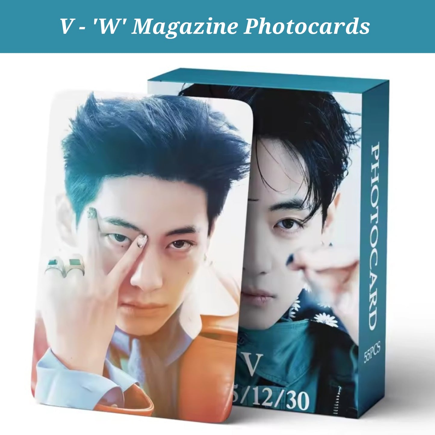 V - 'W' Magazine Photocards (55 pcs)