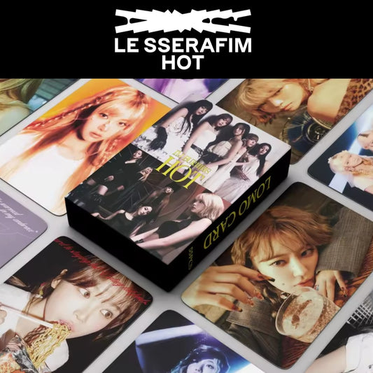 LE SSERAFIM 'HOT' Photocards (55 pcs)