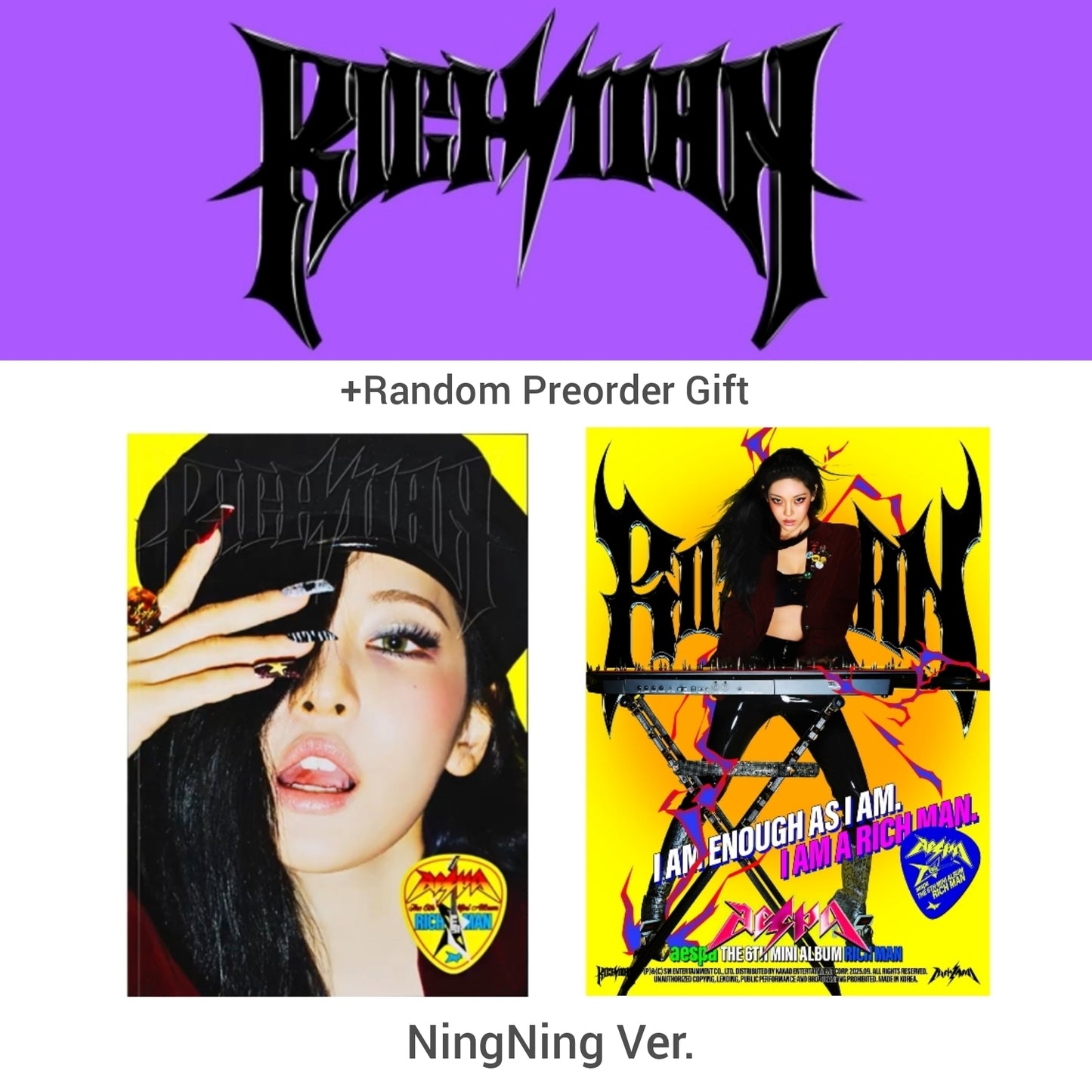 aespa 6th Mini Album - Rich Man (Energy Ver.) (Random Preorder Gift)