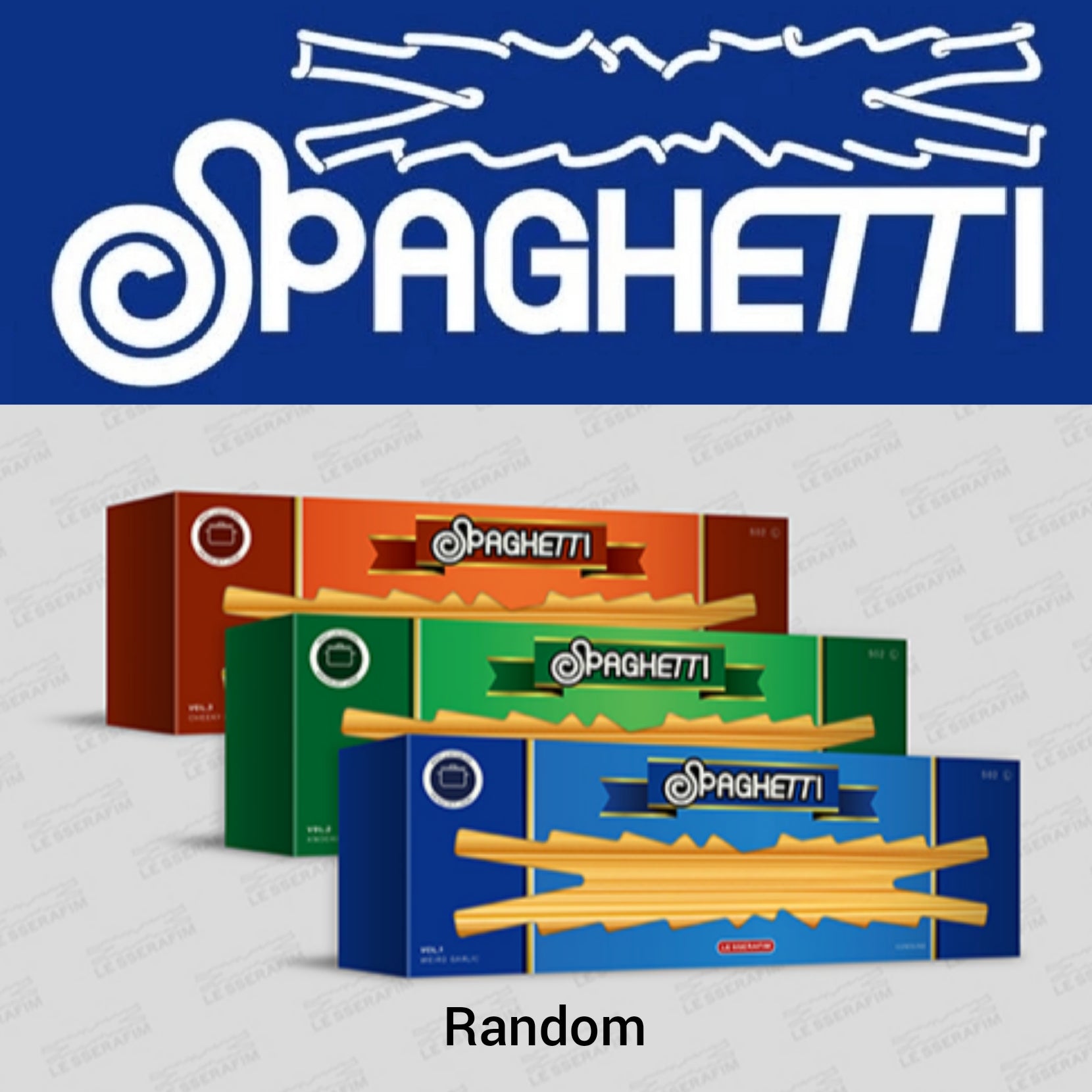 Preorder] LE SSERAFIM 1st Single Album - 'SPAGHETTI' (Photobook