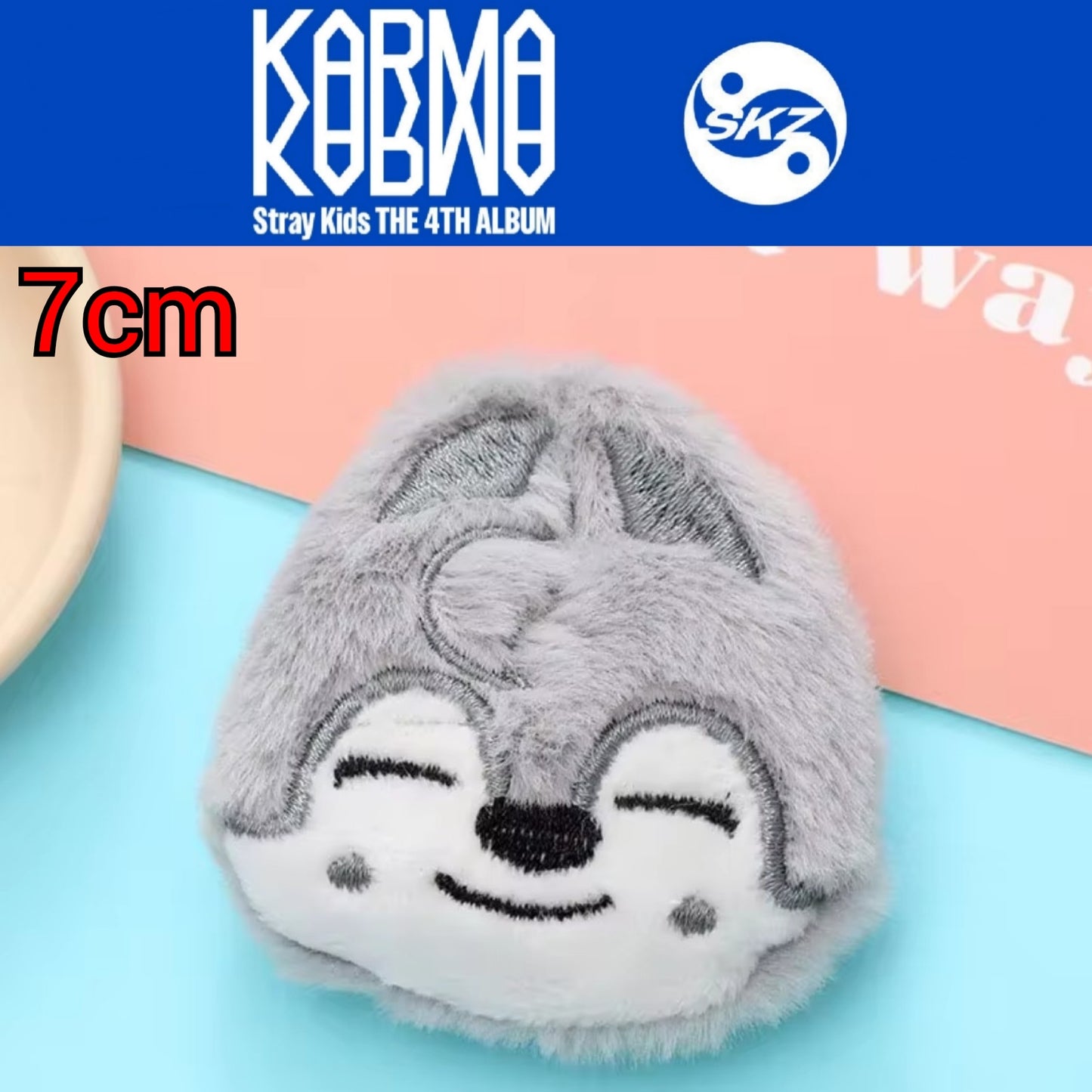 Stray Kids - KARMA MD (SKZOO Face Plush Keyring)
