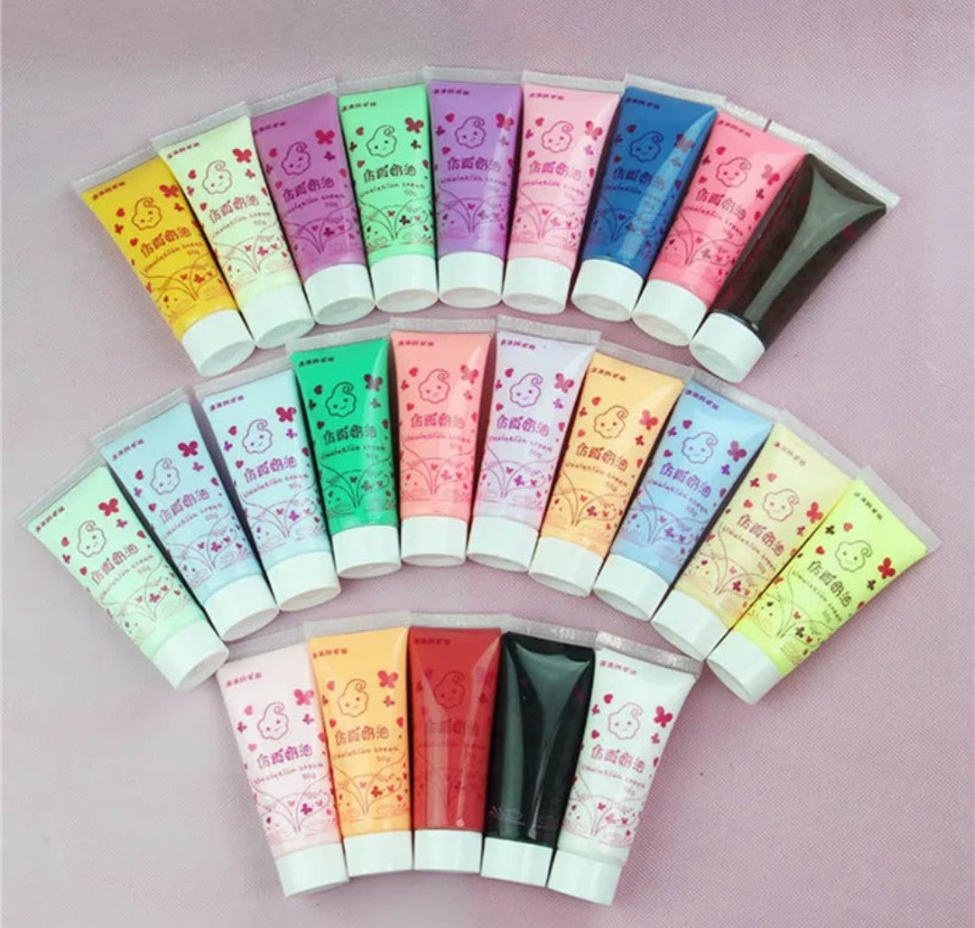 Resin Simulation Cream DIY Deco