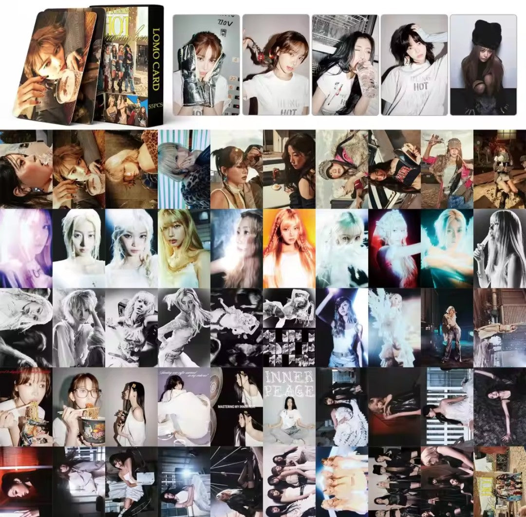 LE SSERAFIM 'HOT' Photocards (55 pcs)