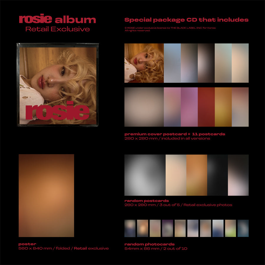 ROSÉ 1st Studio Album 'rosie' (Retail Exclusive ver.)