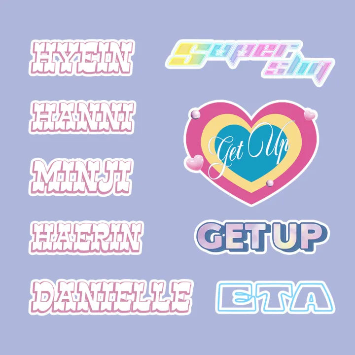 NewJeans 'Get Up' Stickers (103 pcs)