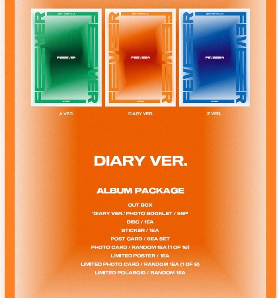 [Preorder] Ateez 7th Mini Album 'Zero: Fever pt.3'