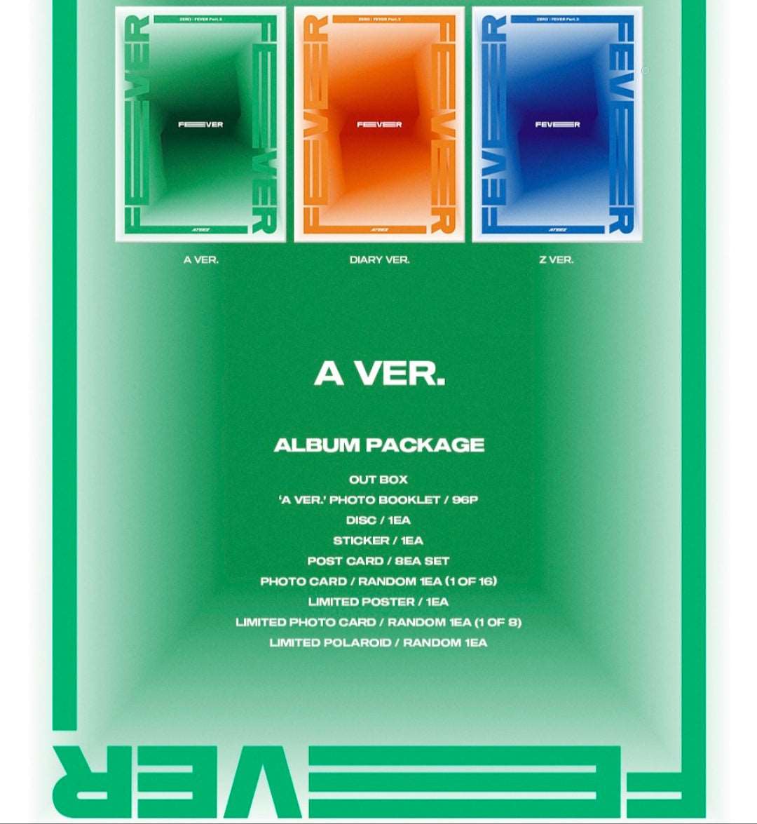 [Preorder] Ateez 7th Mini Album 'Zero: Fever pt.3'