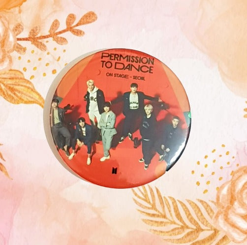 [On hand] BTS 'Permission To Dance' Pin / Badge