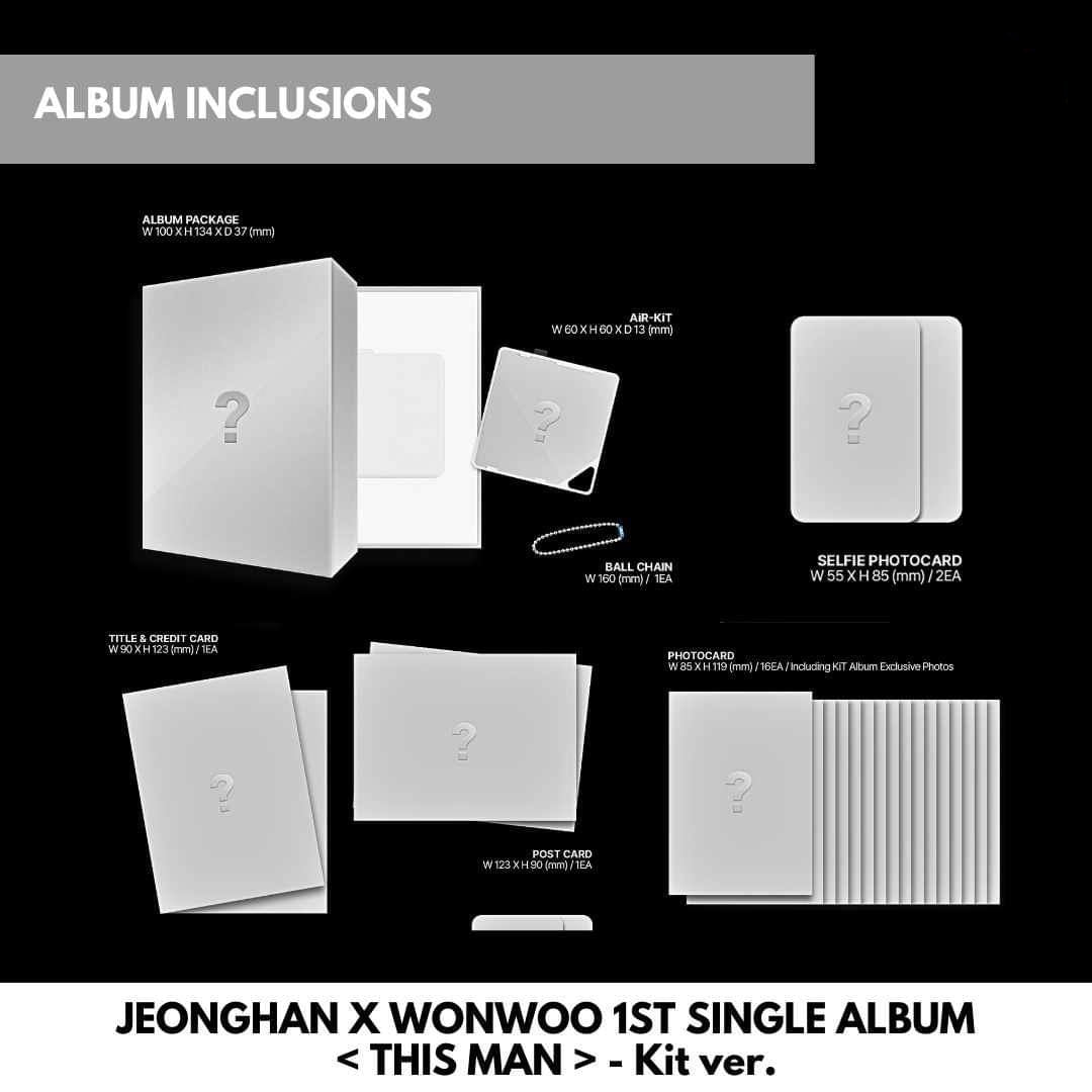 [Preorder] Jeonghan x Wonwoo 1st Single Album 'This Man' (KiT ver)