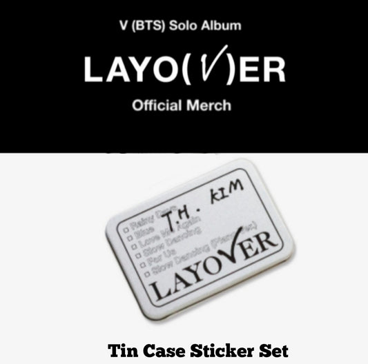 V 'Layover' - Official Goods 'Tin Case Sticker Set'