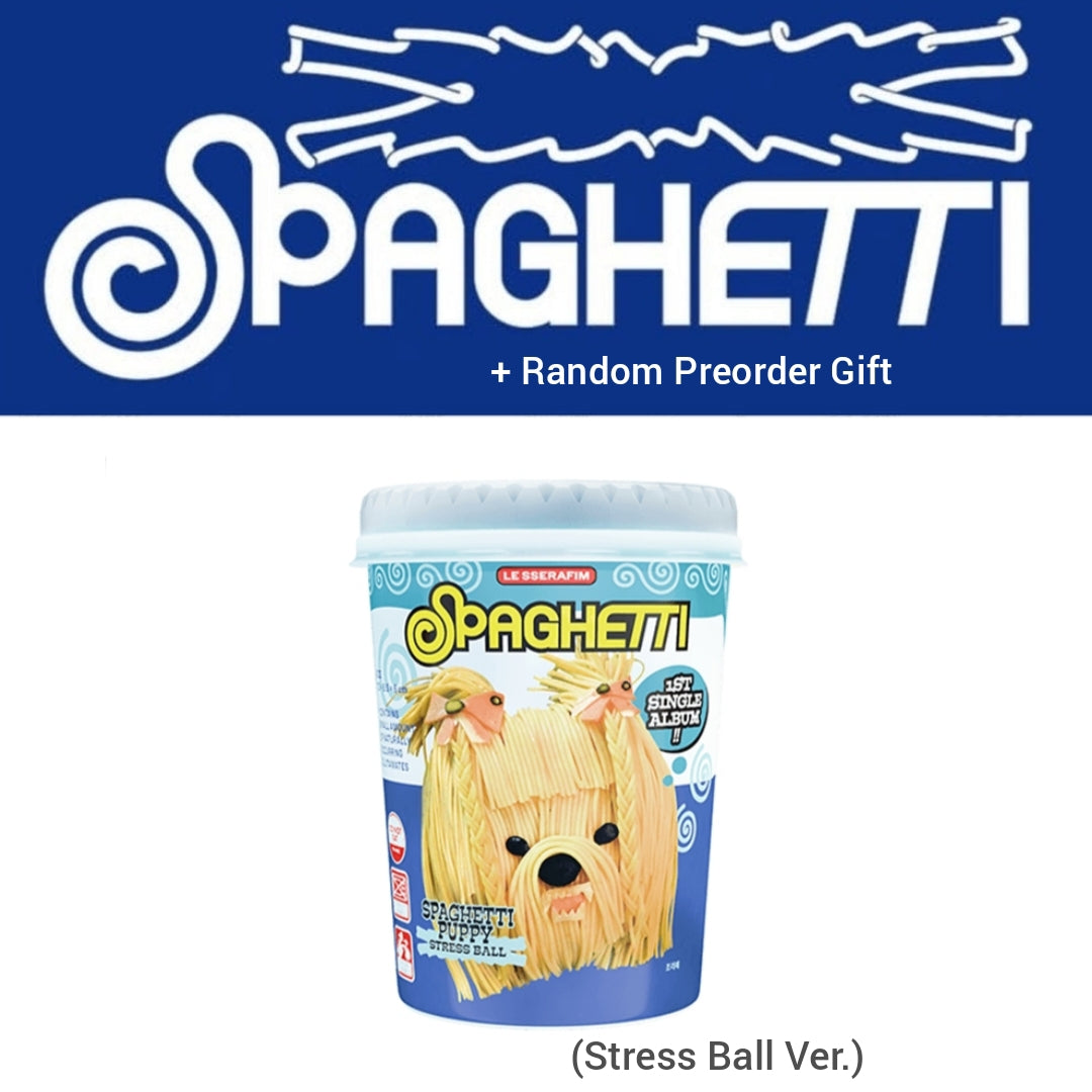 [Limited] LE SSERAFIM 1st Single Album - 'SPAGHETTI' (Stress Ball Ver.)