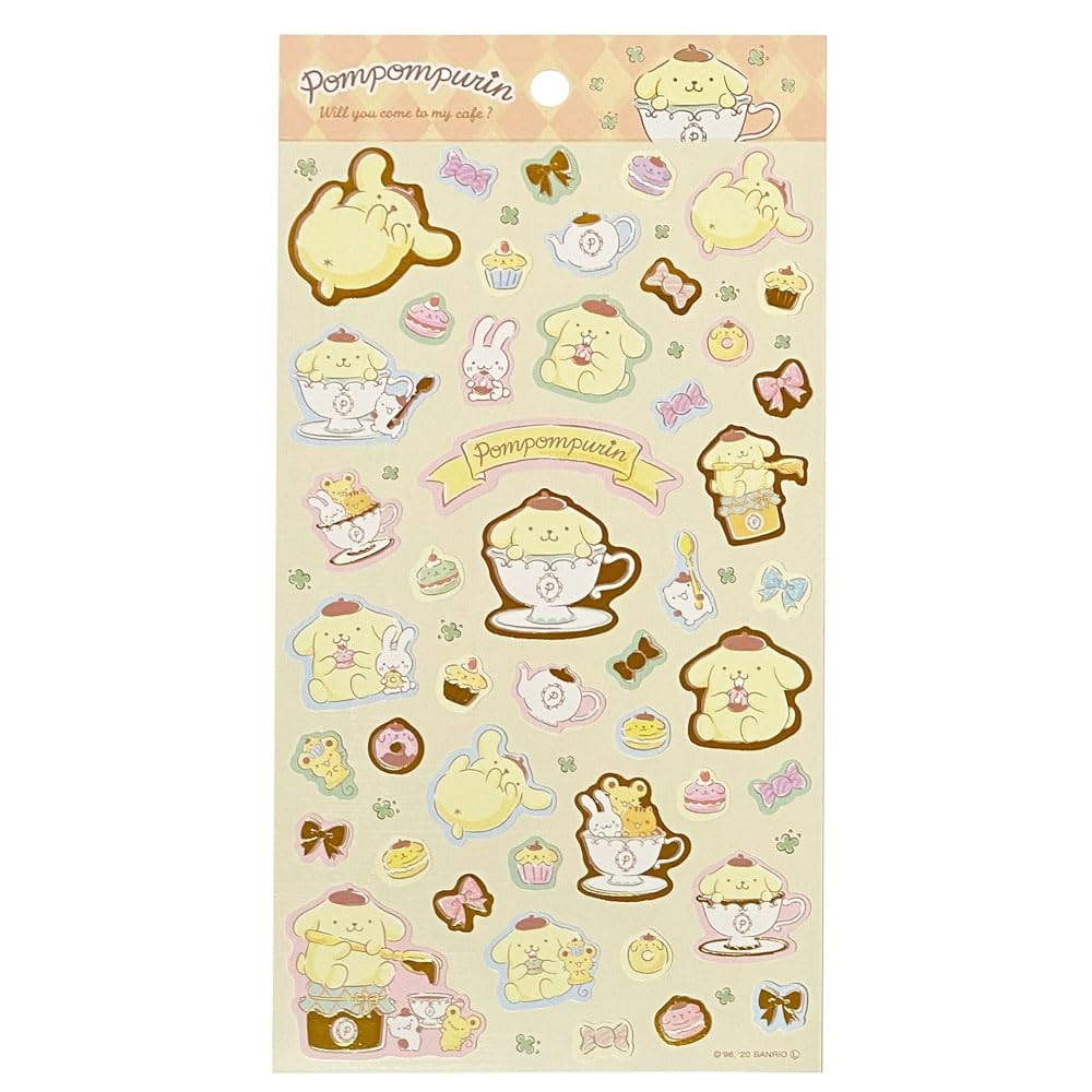 [On hand] Pompompurin Deco Stickers