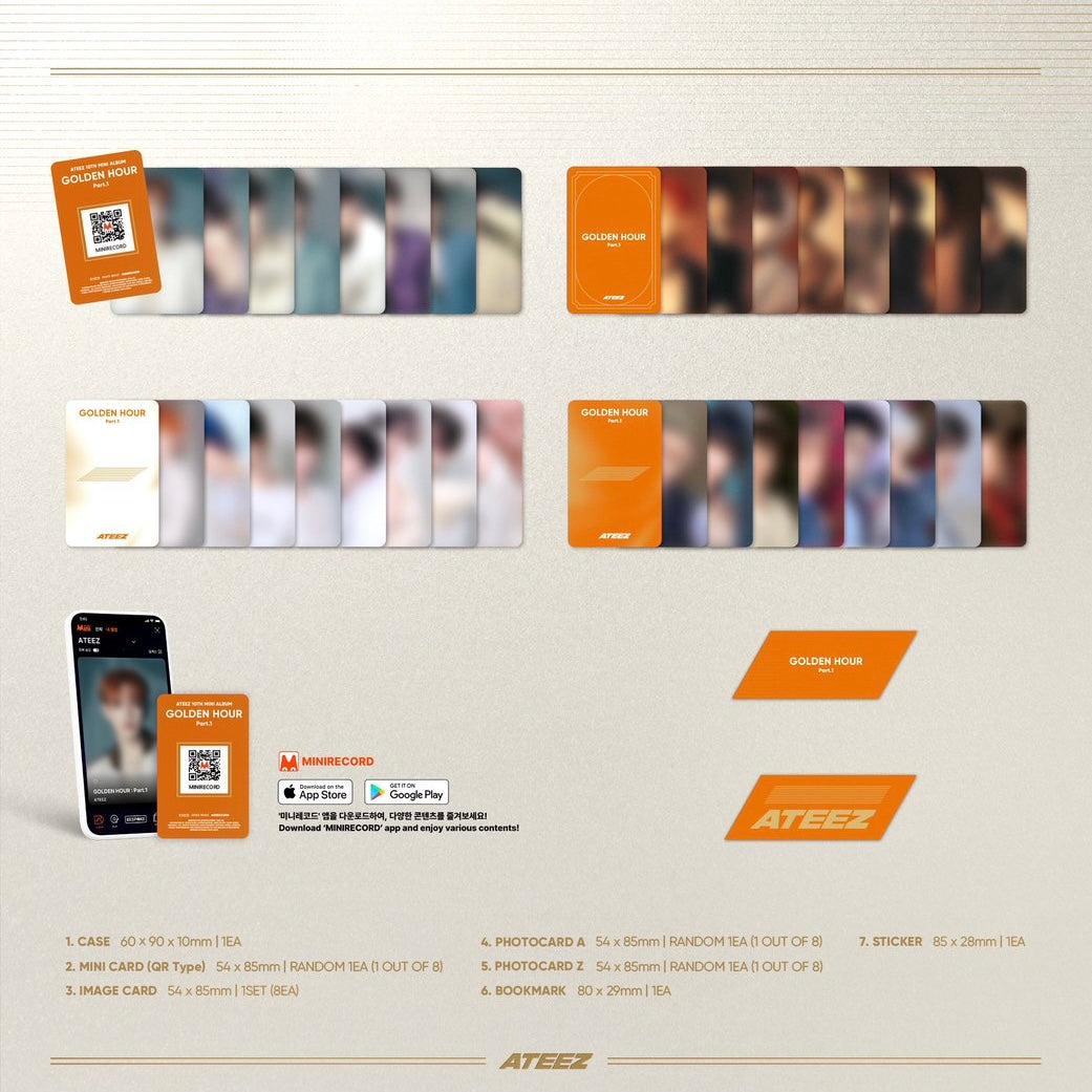 [Preorder] ATEEZ 10th Mini Album 'GOLDEN HOUR: PART 1' (Platform ver)