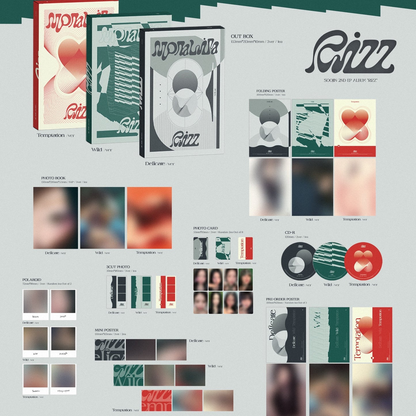 [Preorder] Soojin 2nd EP Album 'RIZZ' (Random)