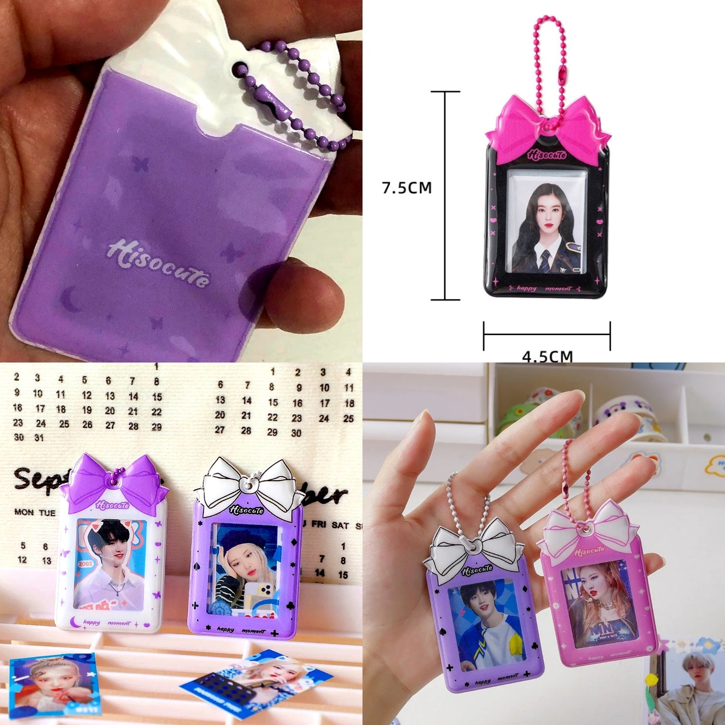 [On hand] Mini Photocard Holder Acrylic Keyring (Random)