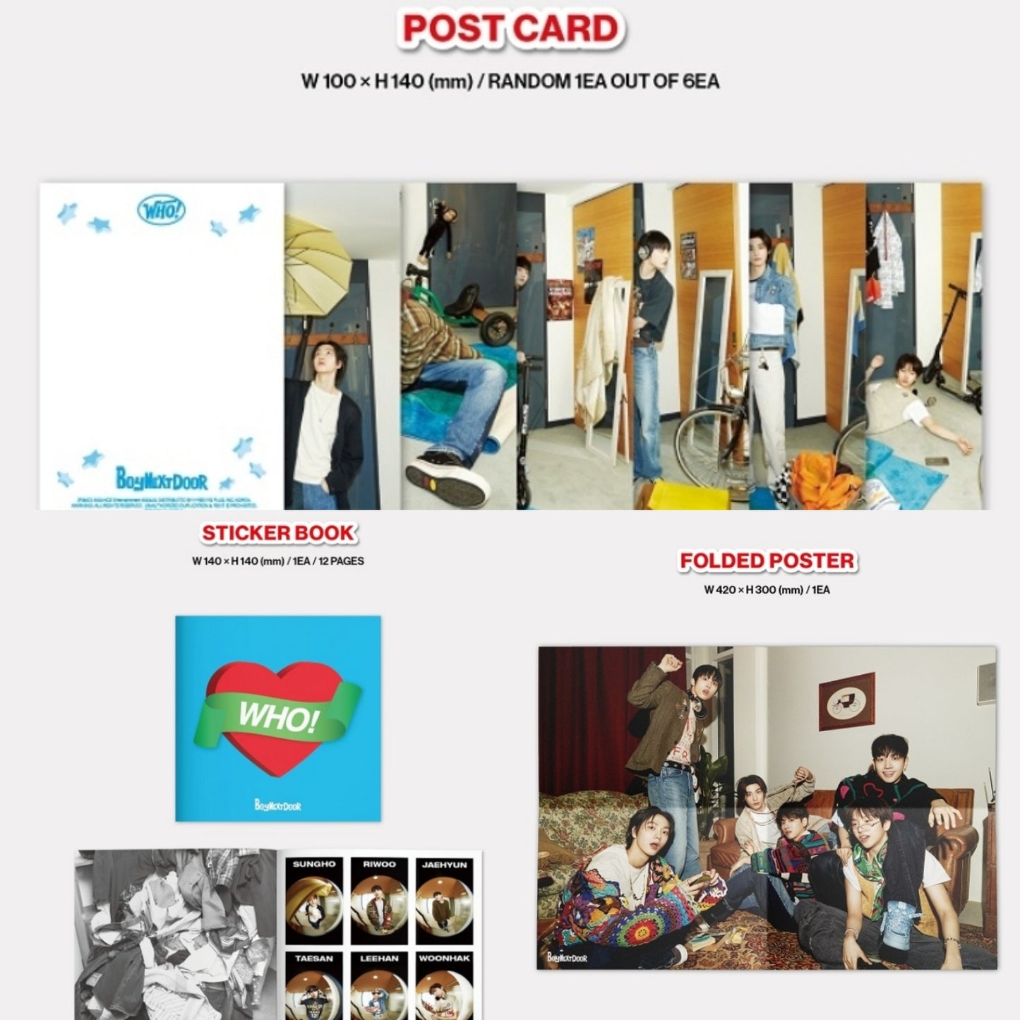 [Preorder] BOYNEXTDOOR 1st Single 'WHO!'