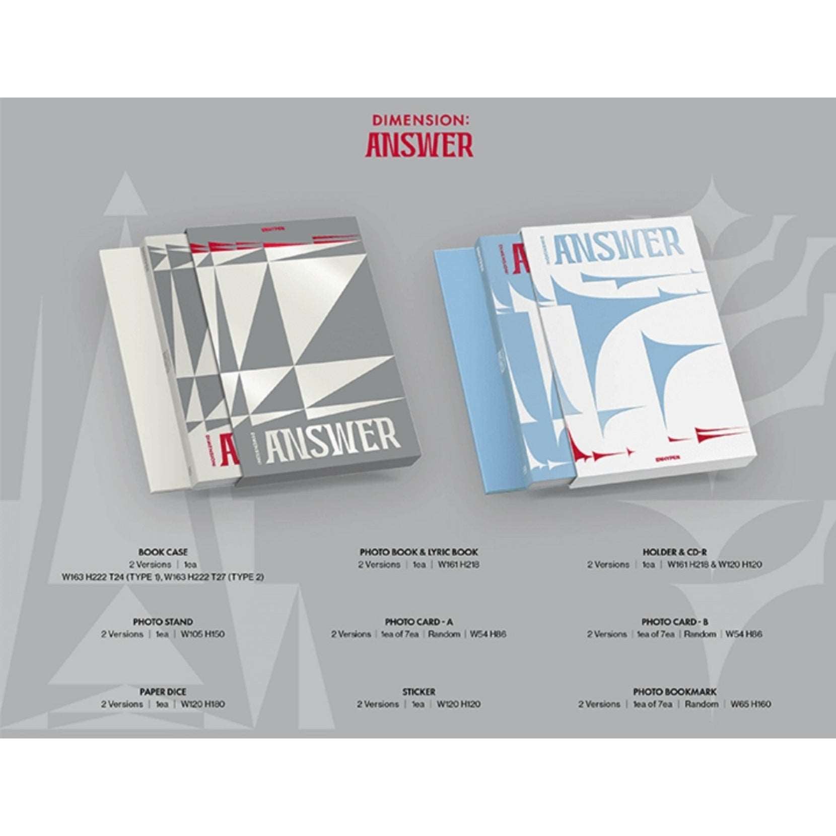 [Preorder] Enhypen The 1st Repackage Album 'Dimension: Answer' (Random ver.)