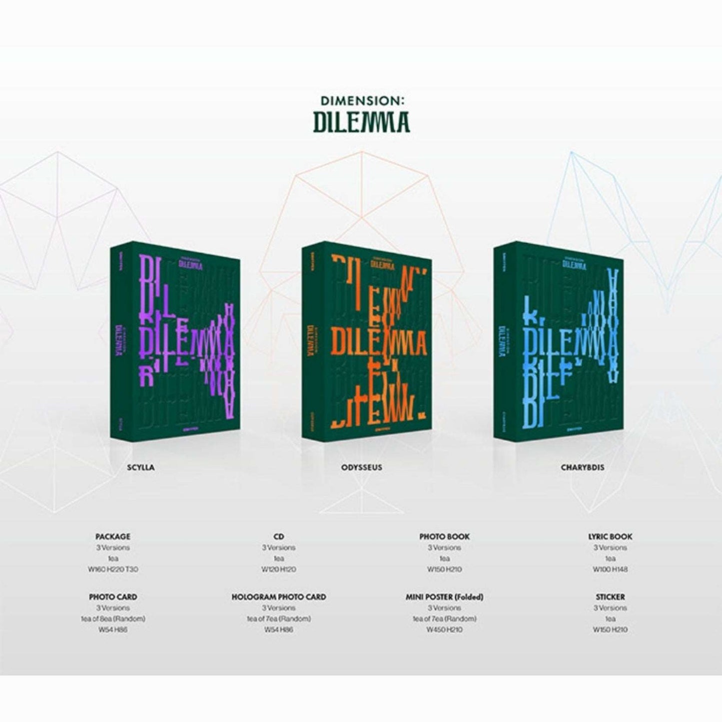 [Preorder] Enhypen 1st Studio Album 'Dimension: Dilemma' (Random ver.)