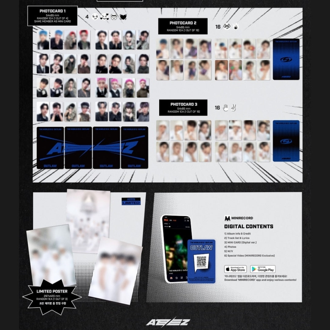 [Preorder] Ateez 'The World EP.2 Outlaw' (Platform ver.) (Random)