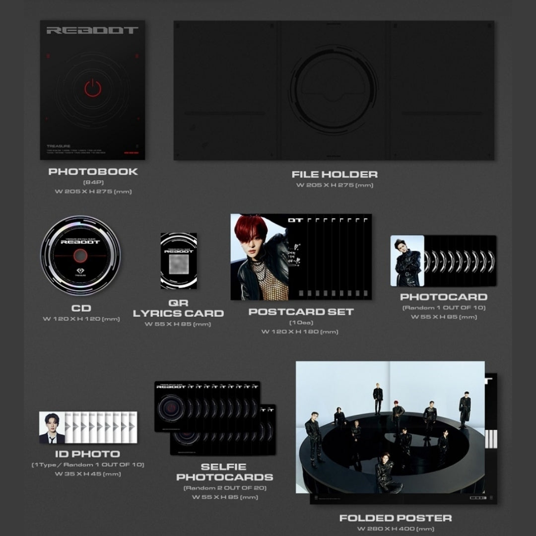 [Preorder] Treasure 2nd Full Album 'Reboot' (Photobook ver.) (Random)