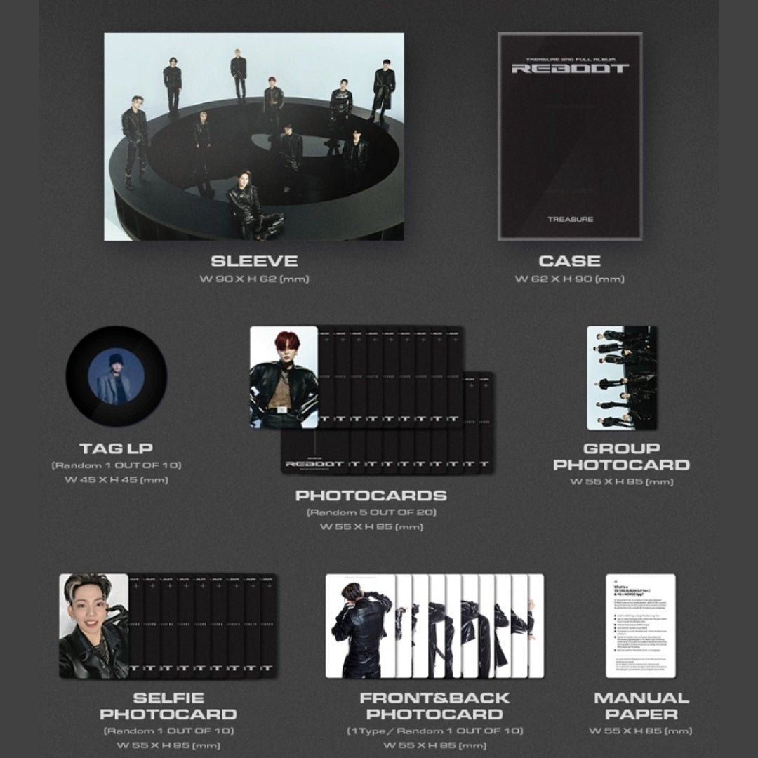 [Preorder] Treasure 2nd Full Album 'Reboot' (YG Tag Album) (Random)