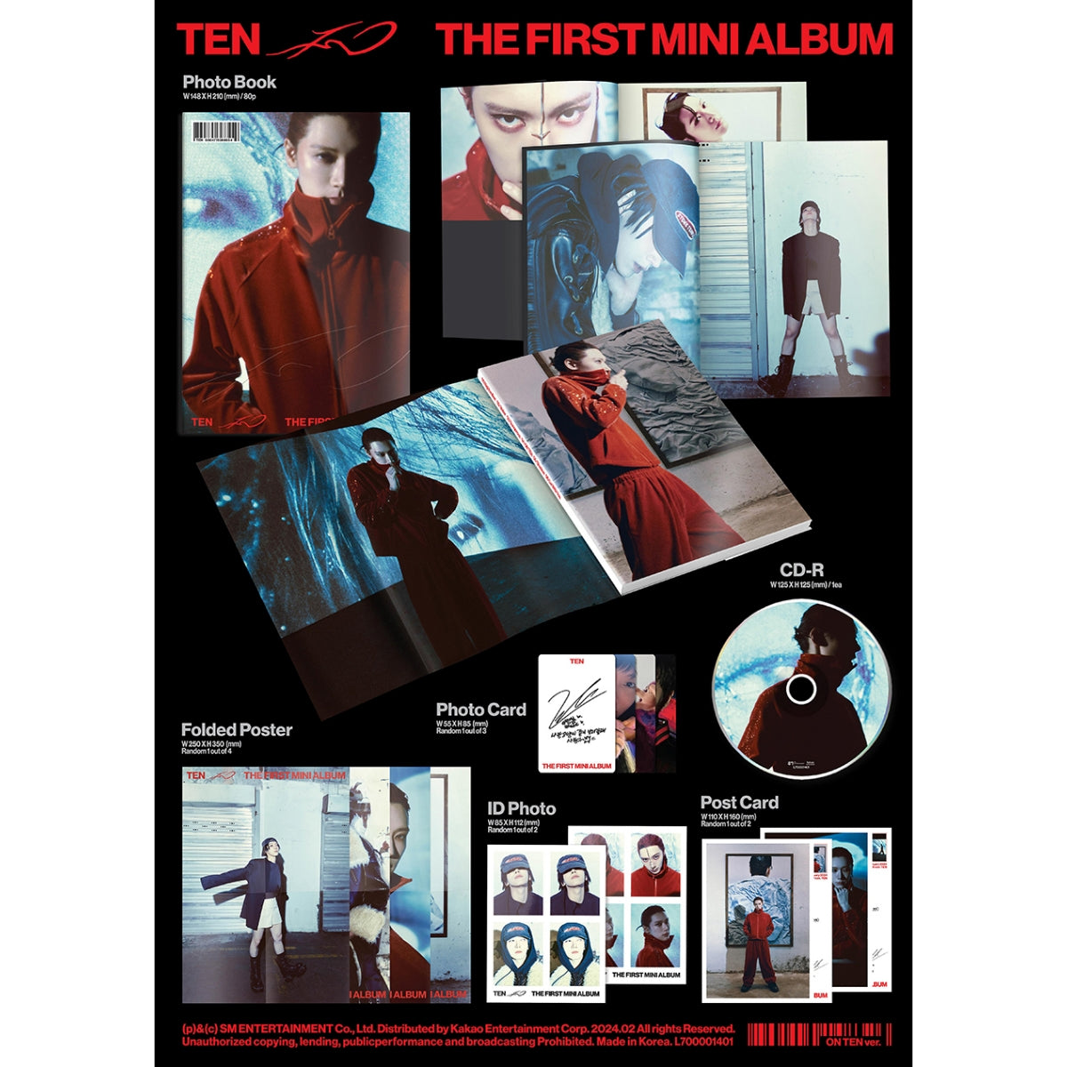 [Preorder] TEN The First Mini Album 'Ten' (ON TEN ver.)