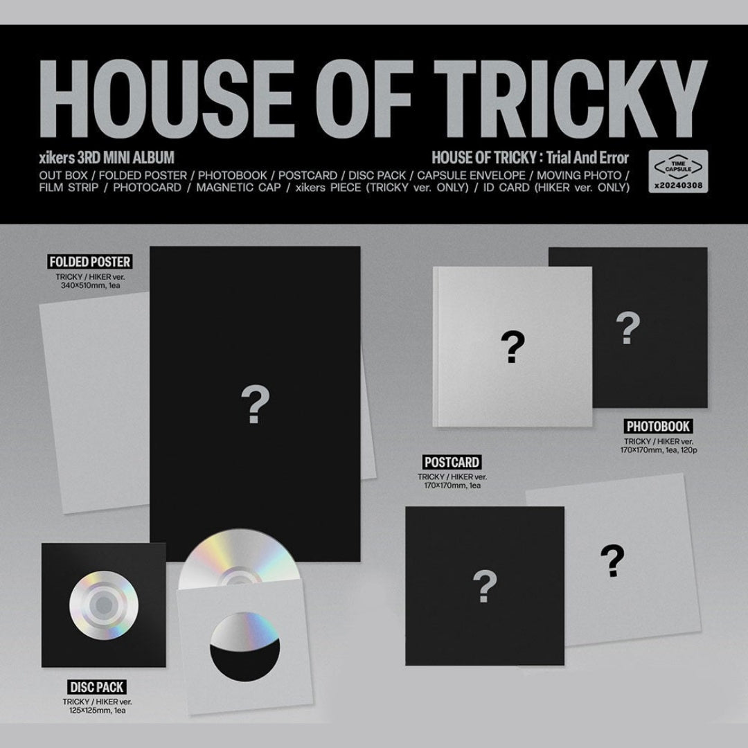 [Preorder] xikers 3rd Mini Album 'House Of Tricky: Trial And Error' (Random)