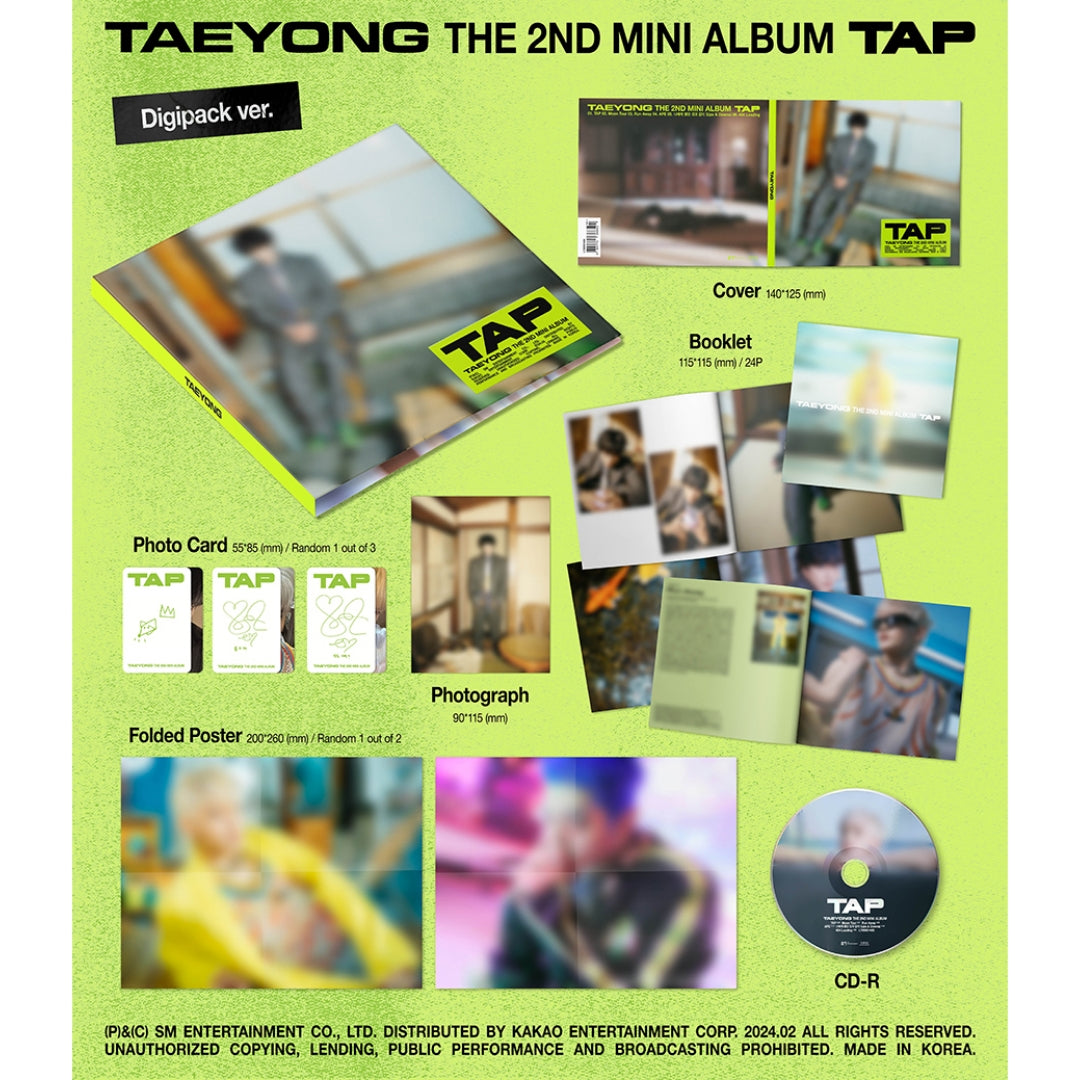 [Preorder] Taeyong 2nd Mini Album 'Tap' (Digipack ver.)