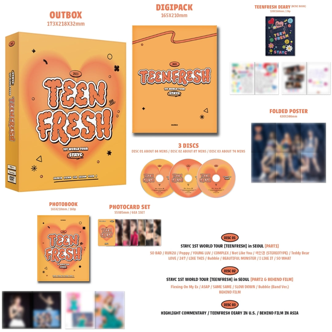 [Preorder] STAYC - 1st World Tour 'TEENFRESH' DVD