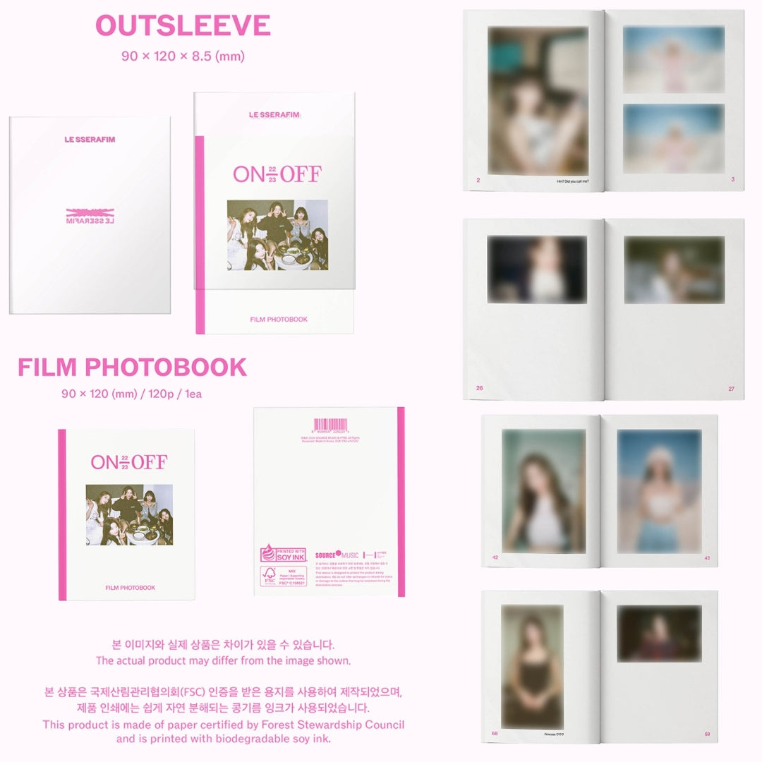 [Restocked] LE SSERAFIM - Film Photobook 'ON-OFF' 22-23