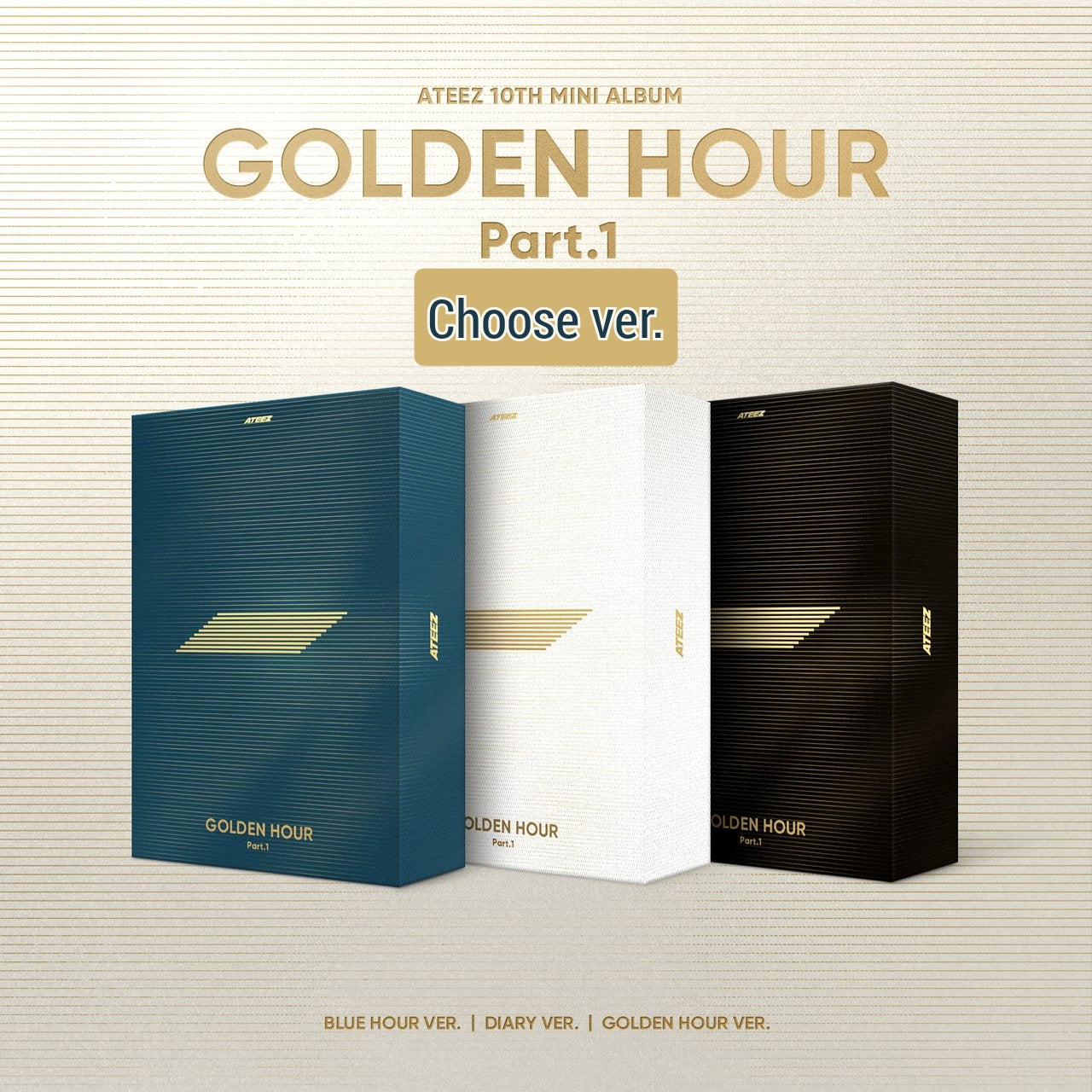 [Preorder] ATEEZ 10th Mini Album 'GOLDEN HOUR: PART 1'