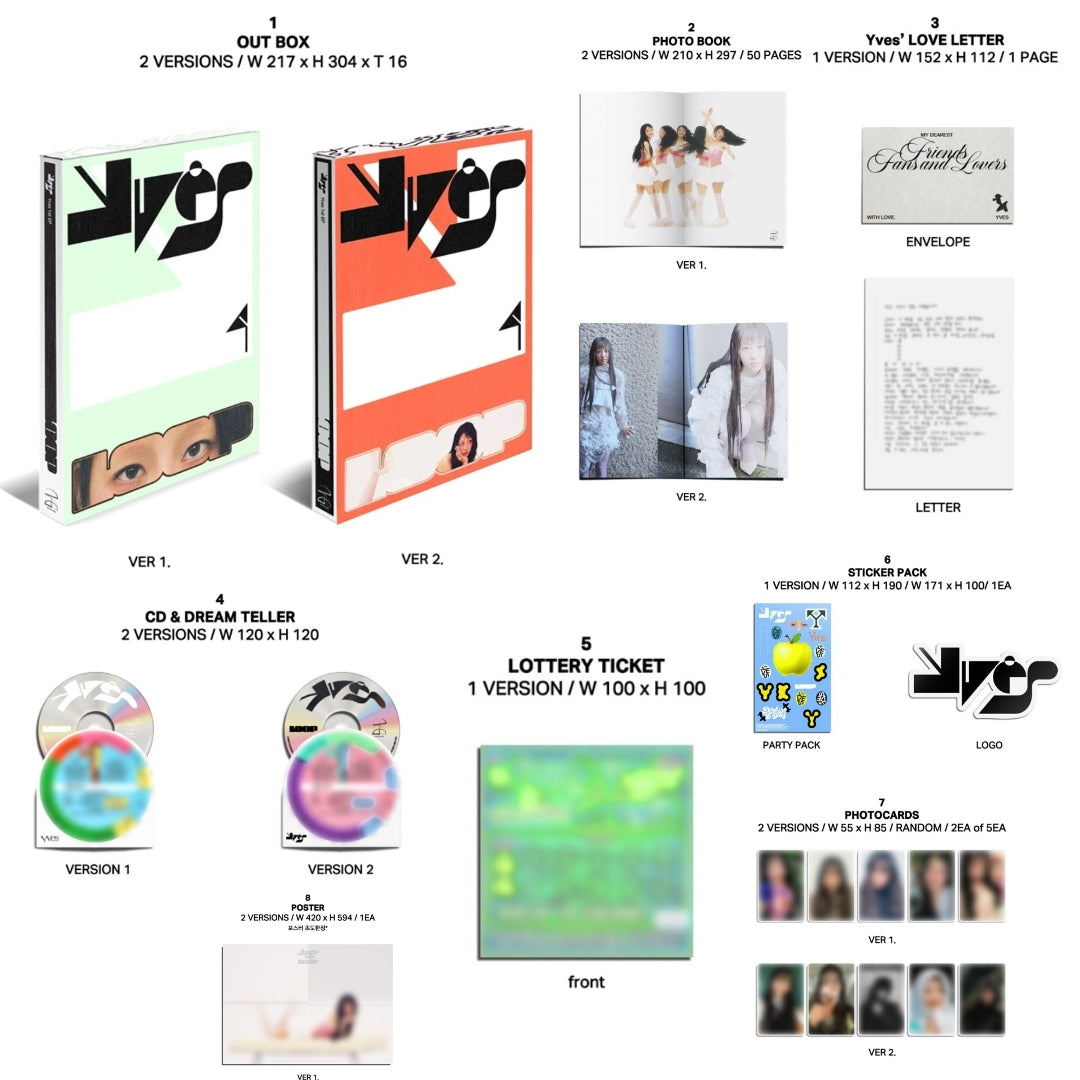 [Preorder] Yves 1st EP Album 'Loop' (Random) (P.O.B included)