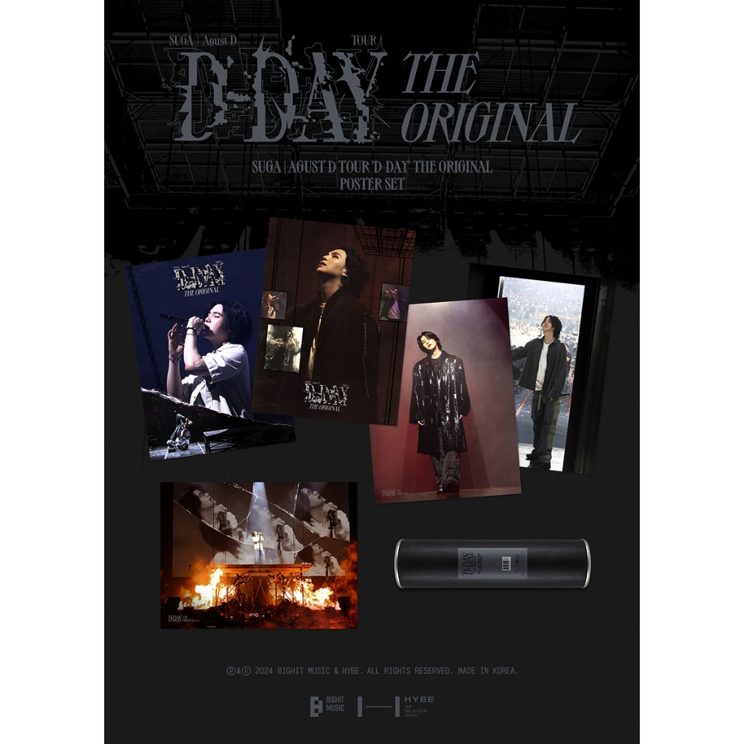 [Preorder] Suga | Agust D Tour 'D-Day' The Original 'Poster Set'