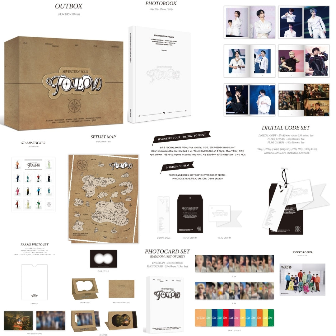 [Preorder] Seventeen - Seventeen Tour [Follow] In Seoul (with P.O.B)