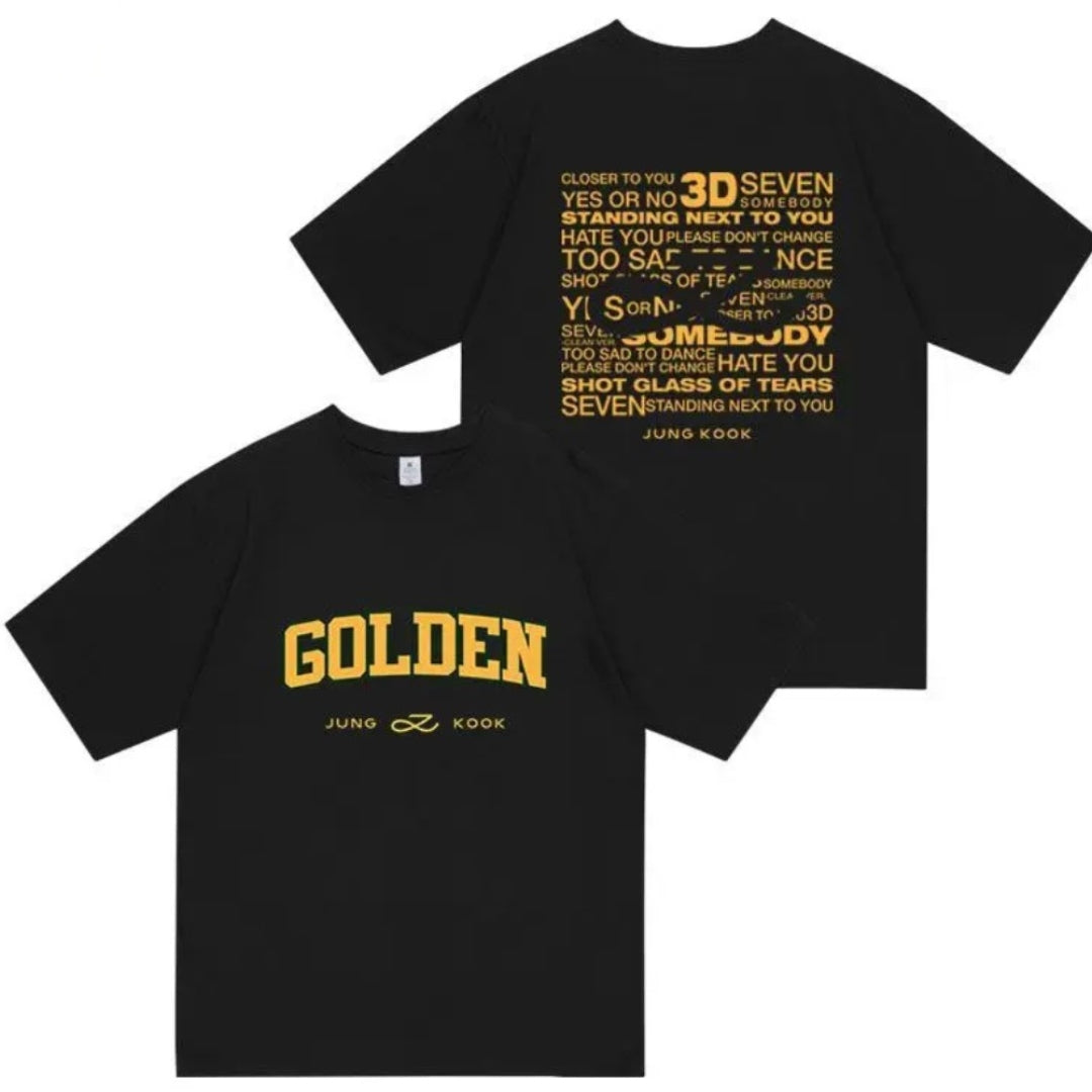 [On hand] Jung Kook 'Golden' Cotton Tee