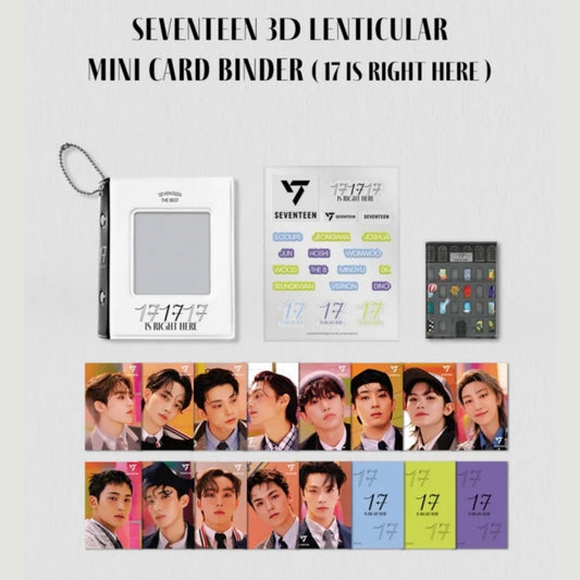 [Preorder] Seventeen '17 is right here' Official MD - Lenticular Mini Card & Binder