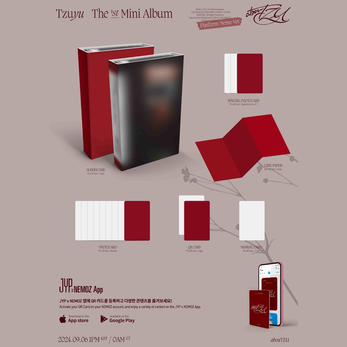 [Preorder] TZUYU 1st Mini Album 'abouTZU' (Platform_Nemo)