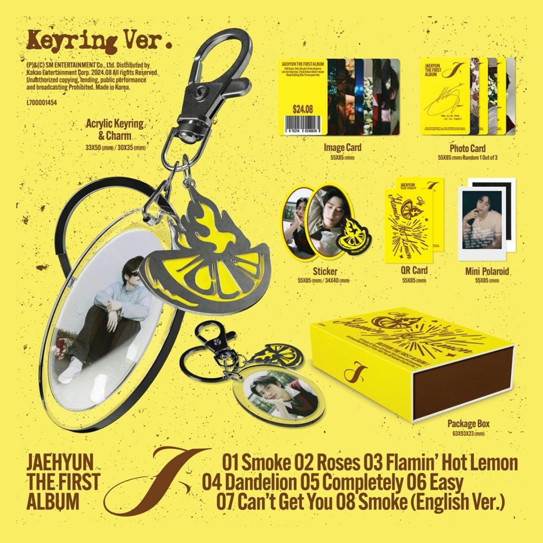 [Preorder] Jaehyun The 1st Album 'J' (Keyring ver)