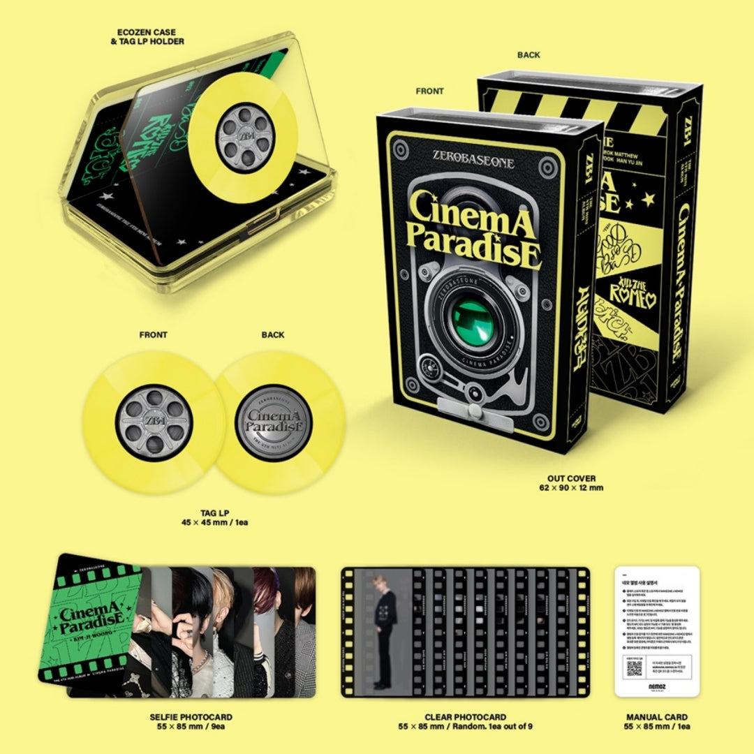 [Preorder] Zerobaseone 4th Mini Album 'CinemA ParadisE (FILM ver)