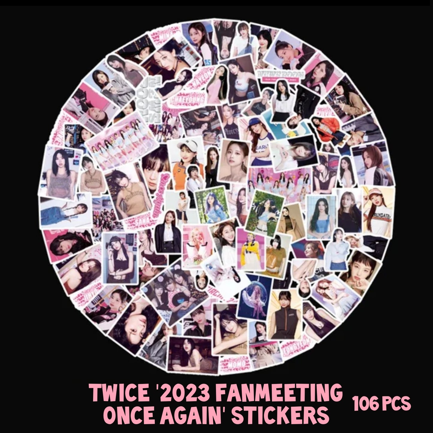 [Preorder] Twice '2023 Fanmeeting Once Again' Stickers (106 pcs)