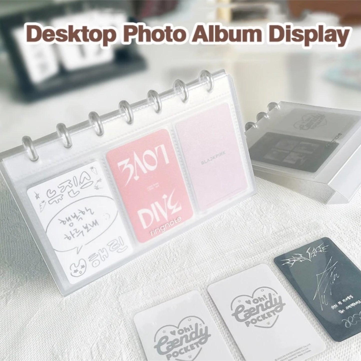 [Preorder] 3 Grid Desktop Photo Card Display Stand