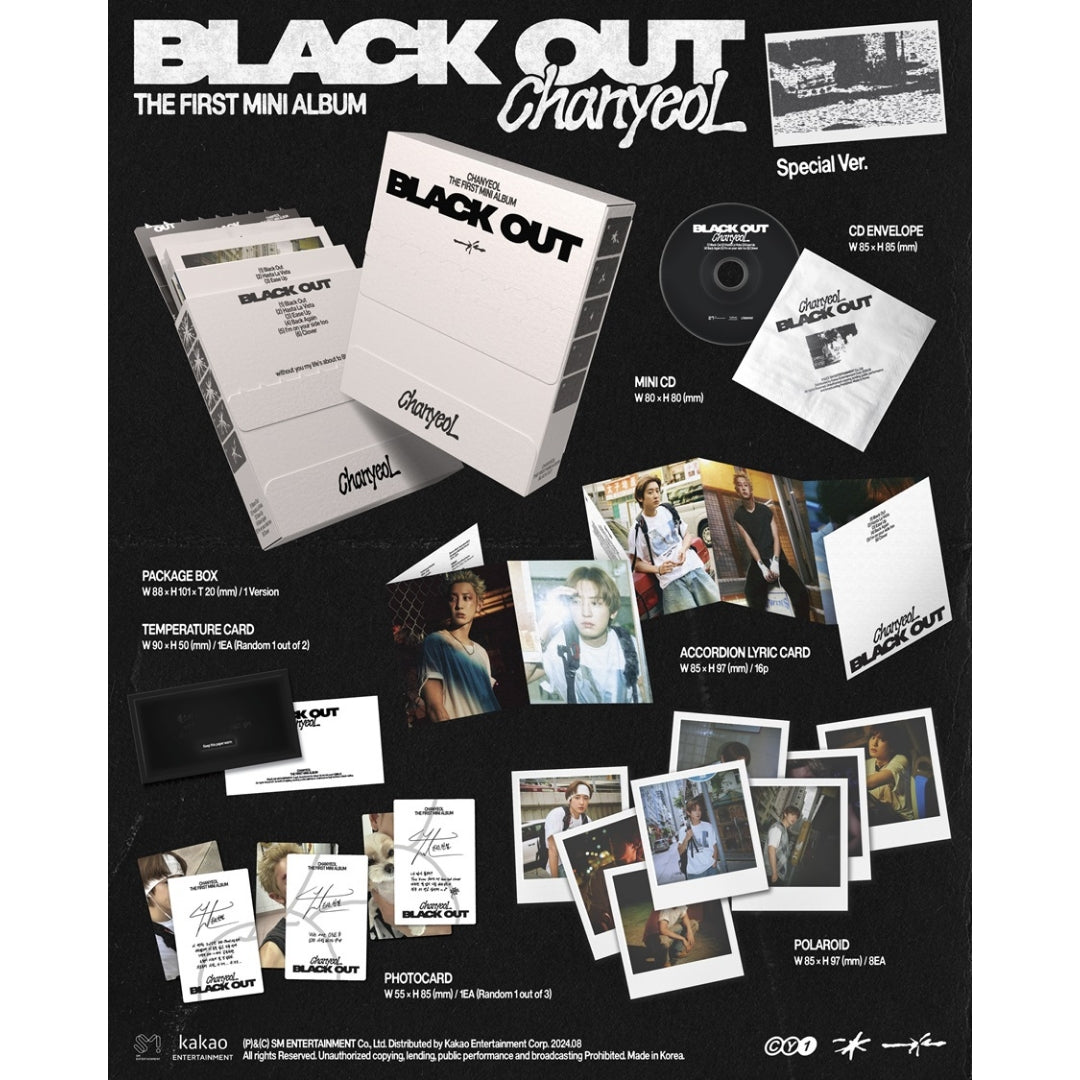 [Preorder] Chanyeol The First Mini Album 'Black Out' (Special ver)