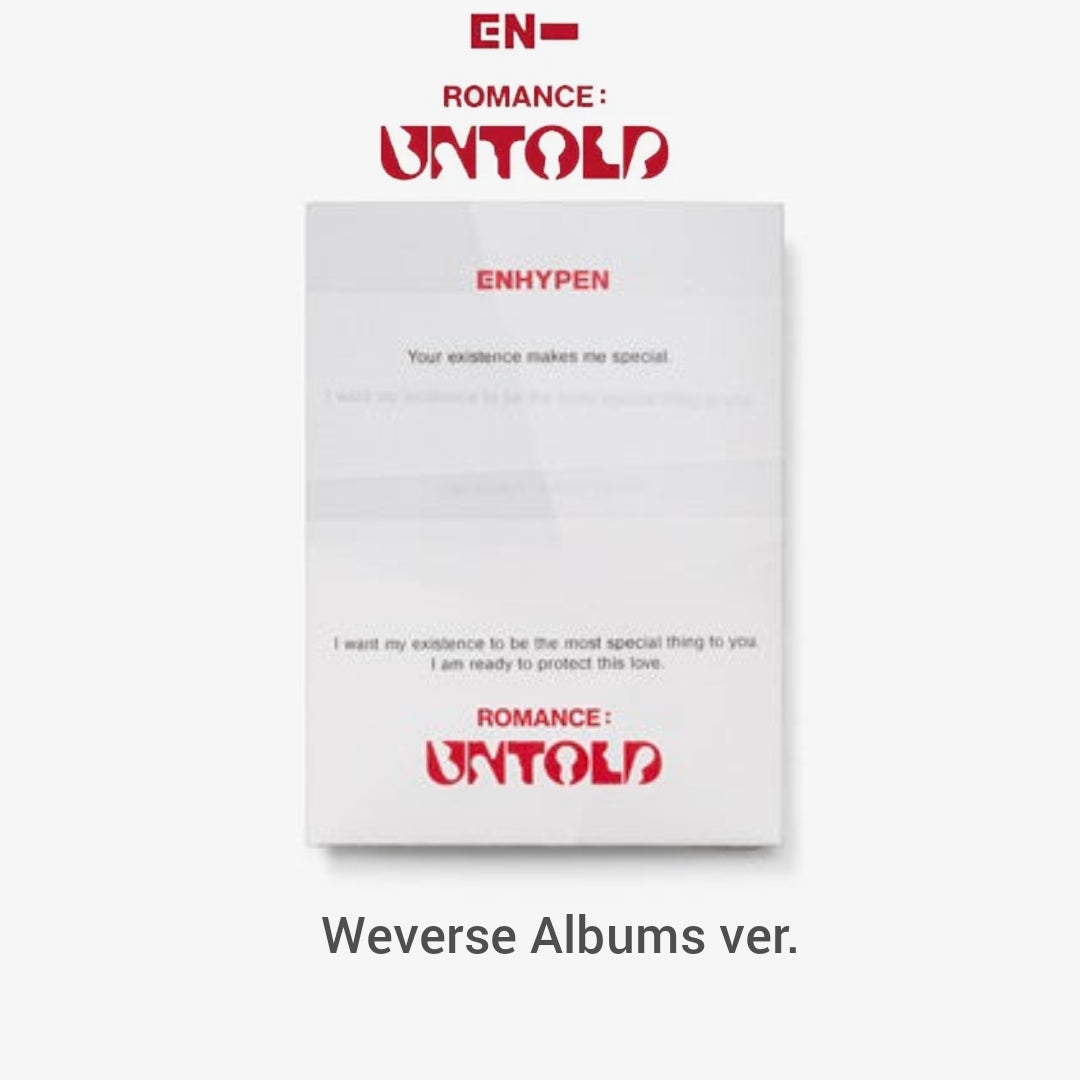 [Preorder] Enhypen 2nd Album 'Romance: Untold' (Weverse Albums ver) (Random P.O.B)