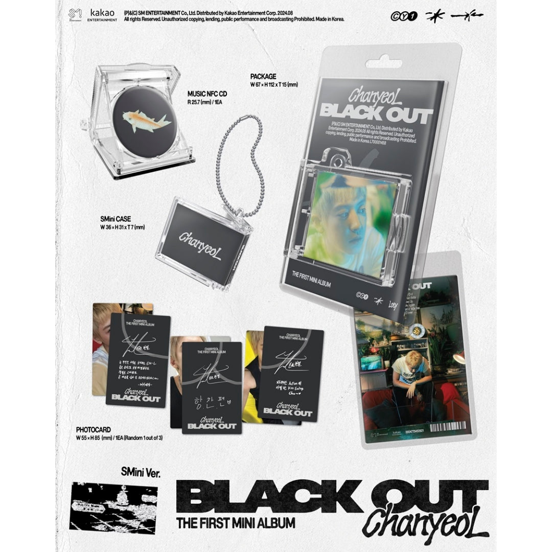 [Preorder] Chanyeol The First Mini Album 'Black Out' (SMini ver)